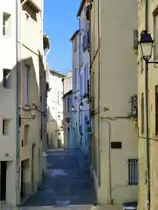 Frankreich, Languedoc-Roussillon, H�rault, Montpellier, die engen Gassen um den Canourgue Platz, 15.08.2013