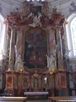 Nebenaltar in der Basilika von Kloster Ottobeuren, Landkreis Unterallg�u (Bayern, Juli 2008)