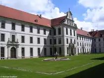 Innenhof vom Kloster Ottobeuren, Landkreis Unterallg�u (Bayern, Juli 2008)