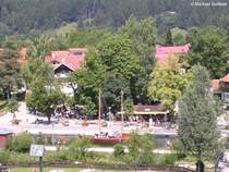 B�hl am gro�en Alpsee bei Immenstadt - hier ist auch der Anleger f�r die  Santa Maria Loretto , auf der man auch mitfahren kann - Landkreis Oberallg�u (Bayern, Juli 2008)