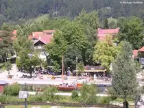 B�hl am gro�en Alpsee bei Immenstadt - hier ist auch der Anleger f�r die  Santa Maria Loretto , auf der man auch mitfahren kann - Landkreis Oberallg�u (Bayern, Juli 2008)