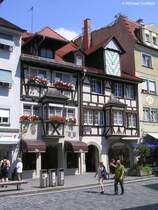 In der Fugngerzone (Maximilianstrae) von Lindau am Bodensee (Juli 2008)