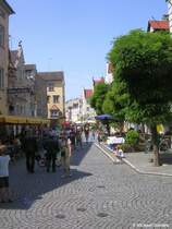 In der Fugngerzone (Maximilianstrae) von Lindau am Bodensee (Juli 2008)