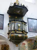 Bad Zurzach, die Kanzel im St.Verena M�nster, Juli 2013