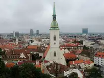 Blick �ber die D�cher der Altstadt von BRATISLAVA; 130828