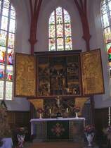 Der Hauptaltar in der Frauenkirche am Marktplatz von Meien (Oktober 2008)
