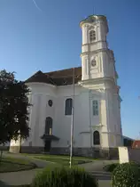 Weiz, Wallfahrtskirche Schmerzhafte Maria auf dem Weizberg, erbaut bis 1757 durch den Grazer Baumeister J. Hueber (18.08.2013)