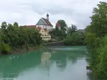 Franziskanerkirche St. Stephan oberhalb des Lech (F�ssen, Kreis Ostallg�u, Sommer 2009)