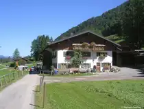 Bauernhof in Dietersbeg im Trettachtal s�dlich von Oberstdorf (Landkreis Oberallg�u, Sommer 2009)
