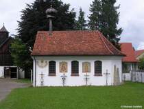 Kapelle Hettisried im  Schwbischen Bauernhofmuseum  in Illerbeuren (Landkreis Unterallgu, Sommer 2008)