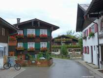 H�user in der Rechbergstra�e, N�he der Oststra�e in Oberstdorf (Landkreis Oberallg�u, September 2013)