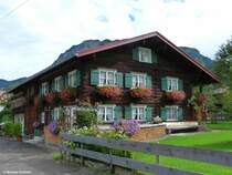 Bauernhof in Oberstdorf in der Wagnergasse (Landkreis Oberallg�u, September 2013)