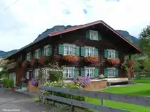 Bauernhof in Oberstdorf in der Wagnergasse (Landkreis Oberallg�u, September 2013)