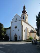 Leibnitz, Stadtpfarrkirche St. Jakob, erbaut ab 1170, Chor erbaut im 15. Jahrhundert
(21.08.2013)