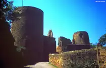 Burgruine Neuleiningen (Landkreis Bad D�rkheim, Rheinland-Pfalz, Juni 1986, Scan vom Dia)