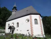 Klaus an der Pyhrnbahn, Bergkirche St. Johannes der T�ufer, erbaut von 1616 bis 1618 als ev. Schlosskirche, seit 1674 katholische Pfarrkirche (22.08.2013)