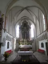 Imbach, Hochaltar der Pfarrkirche Maria Geburt (22.09.2013)