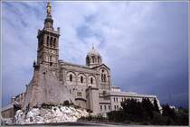 Marseille. Notre-Dame de la Garde. Scan eines Dias aus dem Jahr 1975.