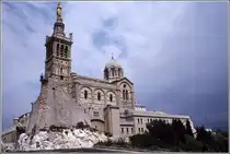 Marseille. Notre-Dame de la Garde. Scan eines Dias aus dem Jahr 1975.
