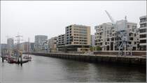 Hamburg, Hafencity. Bebauung am Sandtorhafen. 11.10.2013