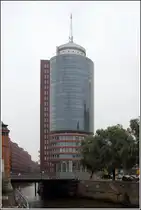 Hamburg, Hafencity. Das Columbus Haus am Sandtorkai. 11.10.2013