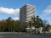 Wohnhochhaus in N�rnberg gegen�ber der Meistersingerhalle 13.10.2013