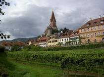 Weienkirchen in der Wachau, Altstadt mit St. Florian Kirche (22.09.2013)