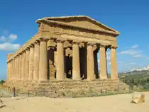 Agrigento, Dorischer Tempel Tempio della Concordia am 23. Oktober 2013.