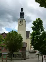 Seelbach, die katholische Pfarrkirche St.Nikolaus, Juni 2013