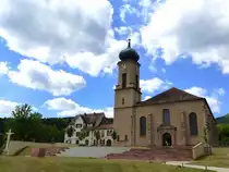 Thierenbach in den s�dlichen Vogesen, die Basilika  Unsere Liebe Frau von Thierenbach , 1717-1723 von Peter Thumb erbaut, z�hlt zu den bedeutendsden Wallfahrtsorten im Elsa�, Aug.2013