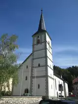 Eisenkappel, Pfarrkirche St. Michael, erbaut ab 1483 als dreischiffige Halle (04.10.2013)