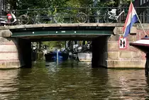 Amsterdam - Br�cke �ber die  Snoekjesgracht  - 23.07.2013