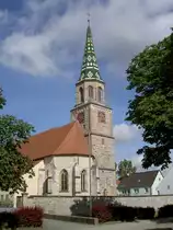 Neunstetten, Pfarrkirche St. Veit, sp�tes 14. Jahrhundert, Turm von 1482 (16.06.2013)