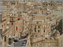 Valletta - eine sch�ne Stadt voller eng aneinander gereihter H�user. 
20.Sept. 2013