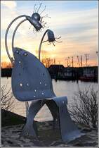 Fedderwardersiel. Der 'Vertellstohl Plattfisch' berichtet Interessantes ber den Hafen und das Leben in Fedderwardersiel. 23.112013