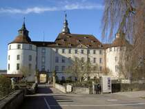 Schloss Langenburg, Residenz der Familie Hohenlohe-Langenburg, erbaut ab 1235, Umbau zum Barockschloss von 1757 bis 1759 (25.11.2013)