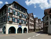 Schiltach, sch�nes Fachwerk in der Hauptstra�e, Juni 2013