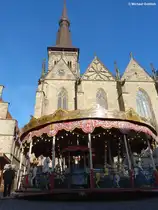 Kirchturm von St. Marien am Marktplatz von Osnabr�ck (Niedersachsen, Dezember 2013)