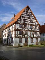 Feldhausen, Fachwerkhaus in der Herrengasse (06.01.2014)