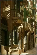 Abendsonne in einem Str�sschen von Valetta.
(30.09.2013)