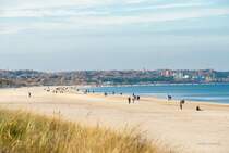 Blick von der deutsch-polnischen Grenze auf Ahlbeck und Heringsdorf im Okt. 2013