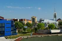Aussicht vom Hotel Mara in Baia Mare auf die Innenstadt (02.08.2009)