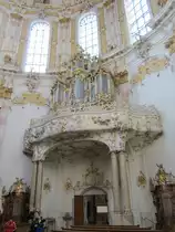 Klosterkirche Ettal, Orgel erbaut 1768 von Johann Georg H�rterich (12.01.2014)