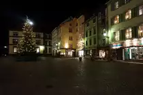 Bad S�ckingen - M�nsterplatz. Hier kommt wirklich Weihnachtstimmung auf, kein Wunder es ist ja Heiligabend. 24.12.2013