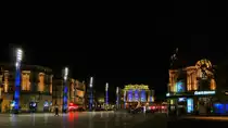 Frankreich, Languedoc, H�rault, Montpellier, Place de la Com�die by night. 23.01.2014 