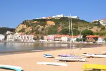 S�O MARTINHO DO PORTO (Concelho de Alcoba�a), 17.09.2013, am Ortsstrand in der Bucht