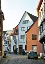 Bad M�nstereifel, in einer kleinen Seitengasse das Hotel  Erftschl�sschen  - 16.11.2013