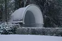 Orchestermuschel im gr�flichen Park in Bad Driburg.
Hier ist sie im Schnee am 26.1.2014 zu sehen. 