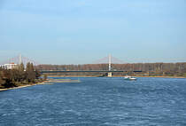 Friedrich-Ebert-Autobahnbrcke ber den Rhein in Bonn - 16.12.2013