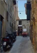 Tropea - Touristennest in Kalabrien. Hinterhofrestaurant. Sommer 2013.